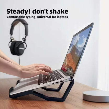 Adjustable Ergonomic Laptop Stand – Portable Height & Tilt Support for MacBook & PC, Minimalist Design