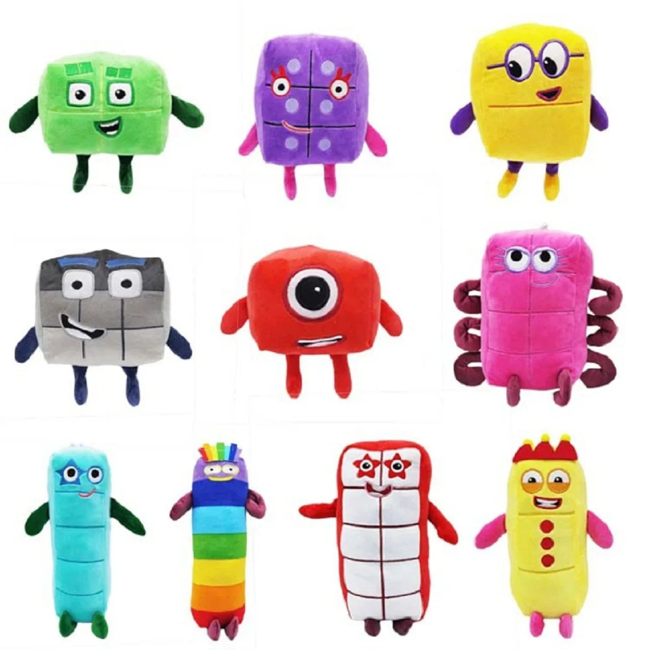 14–30cm Numbers Plush Toy Set – Cartoon Educational Stuffed Dolls for Kids & Baby Gifts