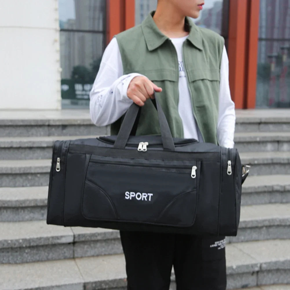 Oxford Fitness Bag – Large Capacity Waterproof Yoga & Sports Backpack with Adjustable Shoulder Strap for Outdoor Football