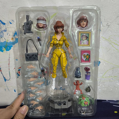 NECA Version 2.0 Female Reporter Action Figure — Yellow Clothes Collectible GK Statue Model Toy, Christmas Gift
