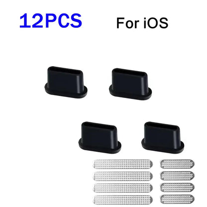 Universal Metal Mesh Anti-Dust Sticker – 1-12PCS Adhesive Net Cover for iPhone 16/15 Pro Max & Plus, Speaker Hole Protection