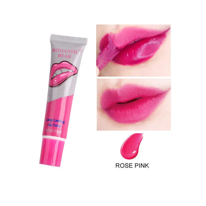 6 Color Peel-Off Lip Gloss Lipstick – Waterproof Long-Lasting Shine Lip Tint Set