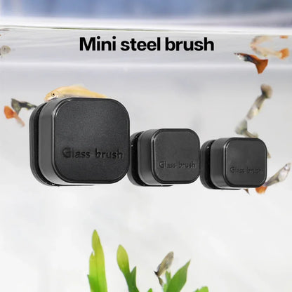 Mini Square Magnetic Brush – Strong Magnetic Cleaner for Fish Tanks, Algae Removal for Small Aquariums