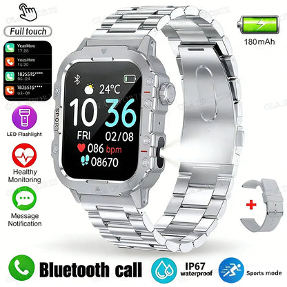 Military Smart Watch HT30 - Outdoor Sports Fitness Tracker with GPS & Bluetooth Calls