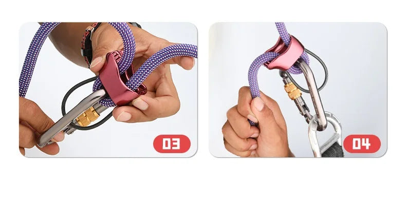 25kN Aluminum ATC Descender – Rock Climbing & Mountaineering Rigging Gear for Indoor/Outdoor Use