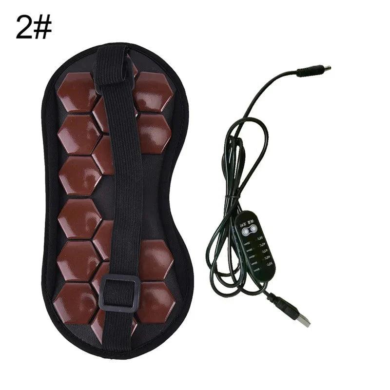 Tourmaline & Jade Electric Eye Massager — Infrared Heat Therapy, Germanium Relaxation for Eye Care & Health Gift