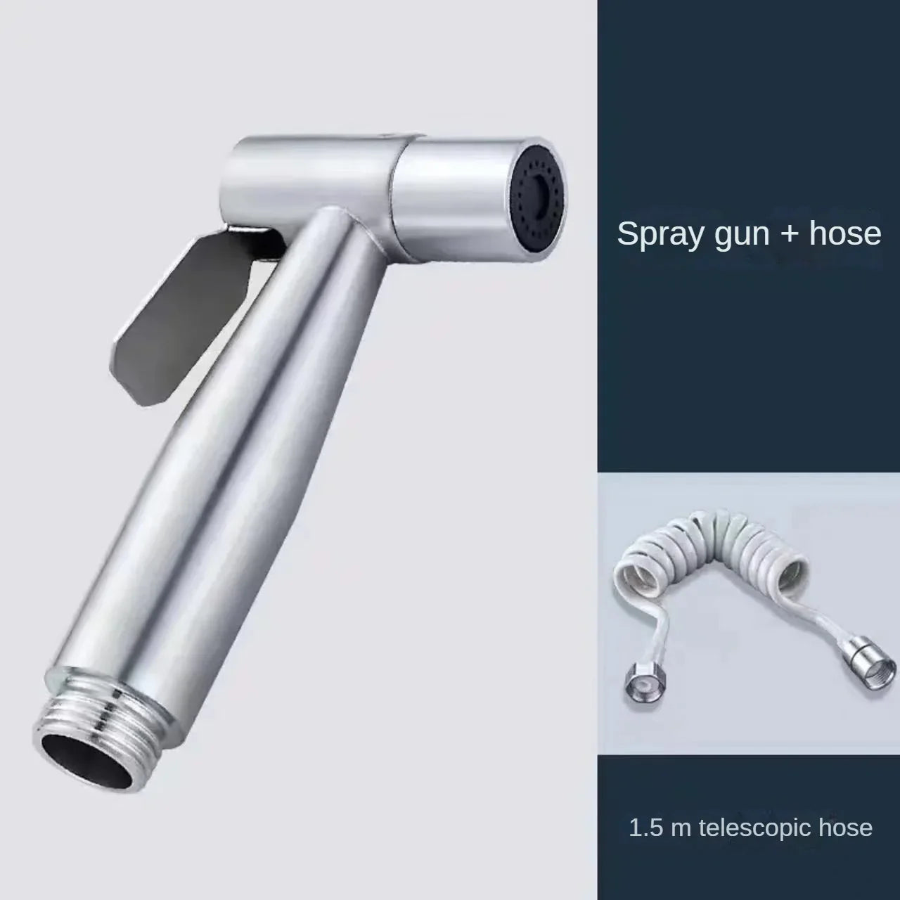 304 Stainless Steel Toilet Spray Gun Set – High Pressure Bathroom Douche & Women’s Washer Nozzle