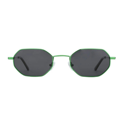 ZENOTTIC Retro Small Polygon Polarized Sunglasses — Metal UV400 Anti-Glare Shades for Men & Women, Driving & Outdoor Eyewear
