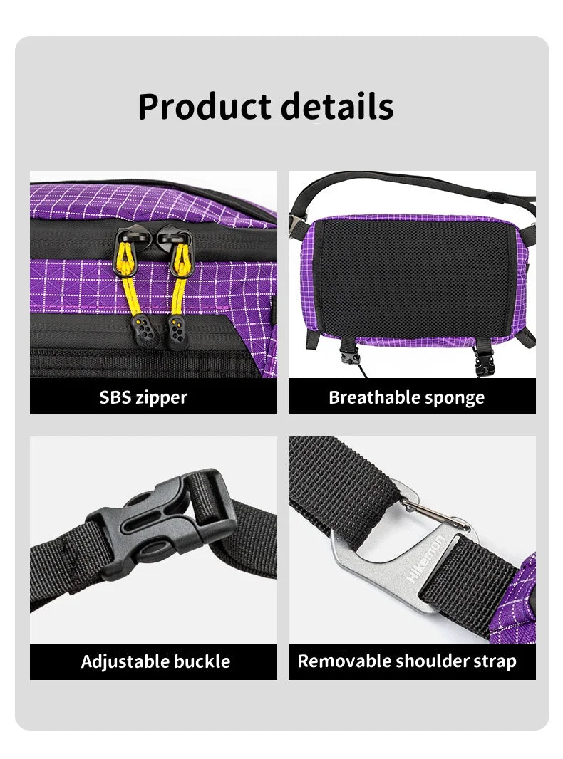 HIKEMAN Waterproof Outdoor Hiking Chest Bag – Large Capacity Crossbody Pack for Cycling, Camping & Travel