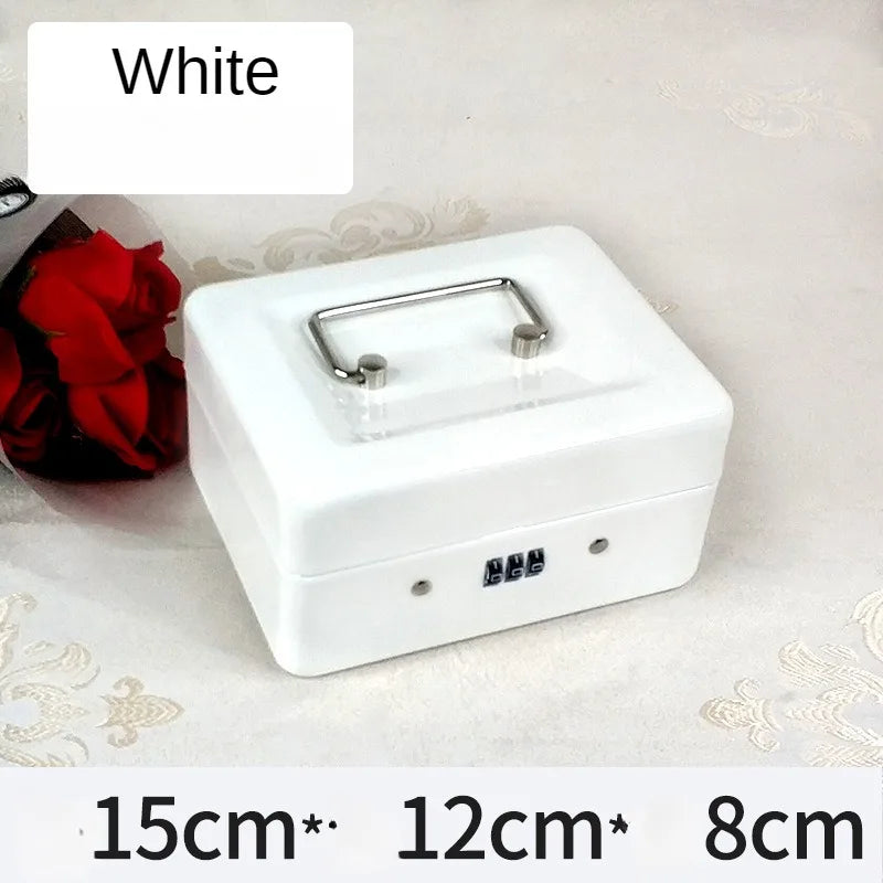 Security Cash & Key Safe Box — Steel Lockable Money, Coin, and Jewelry Storage for Home and Shop