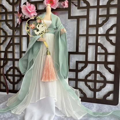Fashion 1/6 Doll Clothes Set – 30cm Male & Female BJD Antique Couple Hanfu Outfit, Doll Accessories (No Doll)