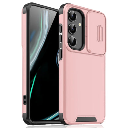 Samsung Galaxy S Series Slide Camera Armor Case – Compatible with S21/S22/S23/S24/S25 Ultra & FE Models
