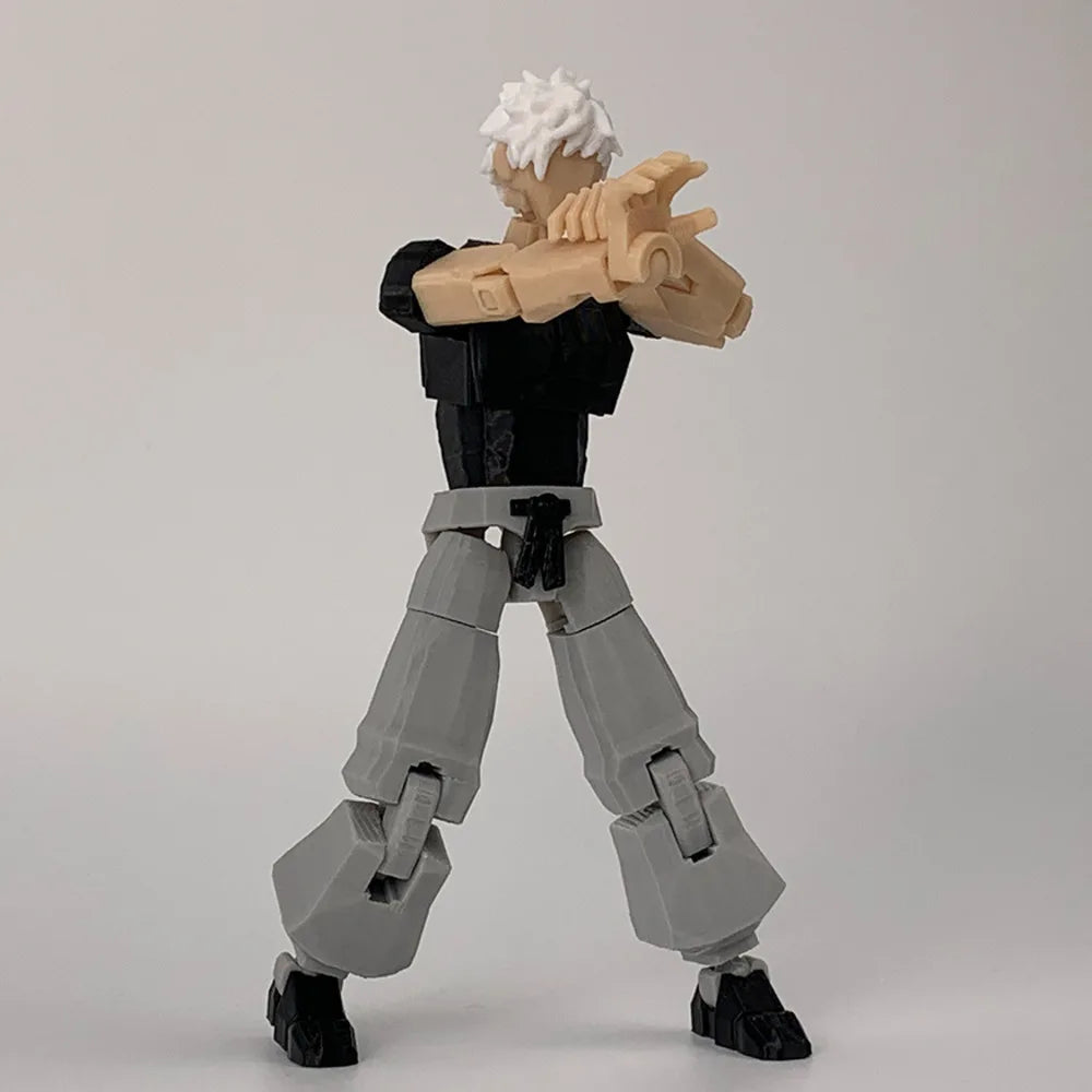 3D Printed Jujutsu Kaisen Gojo Satoru Figure — Multi-Jointed Anime Action Toy & Mannequin Model Ornament Gift