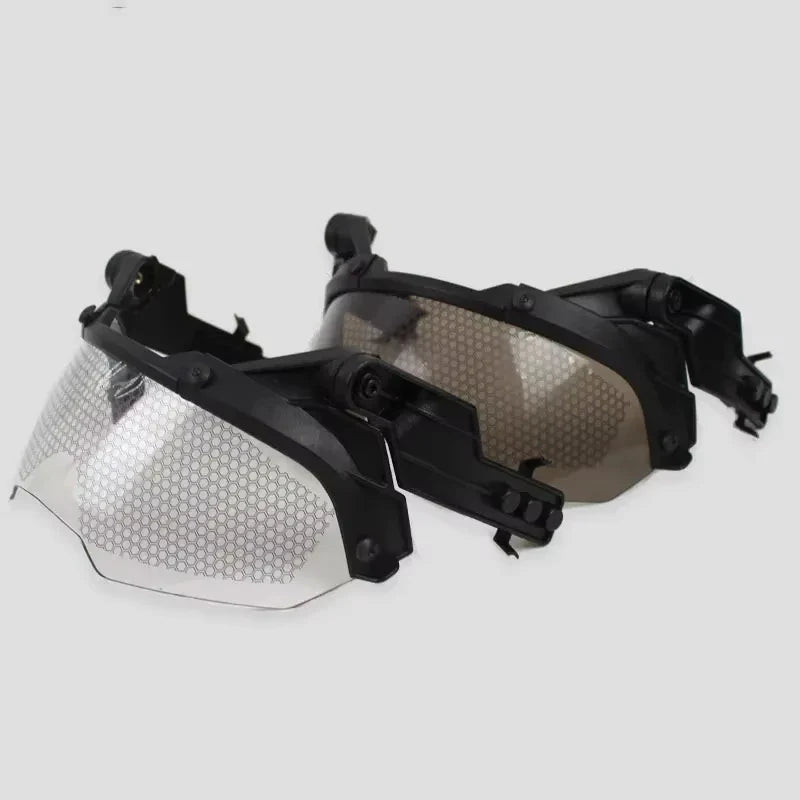 BOOIU Adjustable Tactical Helmet – FAST MICH Helmet with Detachable OP Goggles, Anti-Fog & Anti-Riot CS Protective Gear