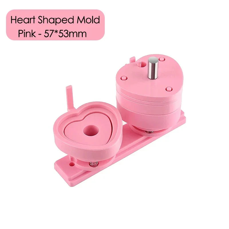 25/32/37/44/58/75mm Badge Maker Molds - DIY Button Press Machine, Interchangeable Die Mould for Round Badge Punching