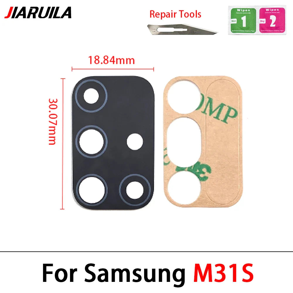 Rear Camera Glass Lens Replacement with Adhesive for Samsung M Series & A Series (M51, A10s, A20s, A12, A50s, A51, A71, M21, M31s)