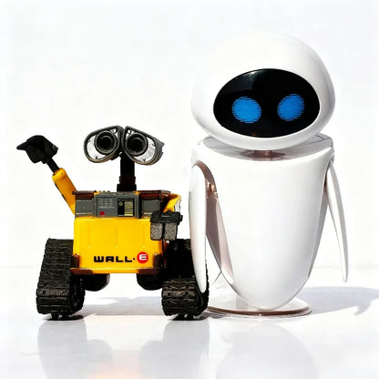 Disney Pixar Wall-E & Eva Action Figures – PVC Robot Toy Collectible for Kids Birthday Gift