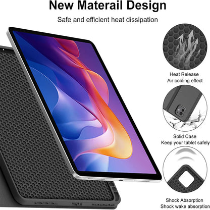 Keyboard Case for Redmi Pad 2 11-inch 2025 — Bluetooth Tablet Case with Pencil Holder for Xiaomi Redmi Pad 2
