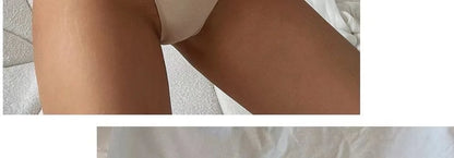 Ice Silk Seamless Thong Panties for Women – Soft Satin Bikini Underwear, Thin Band Tangas Mujer
