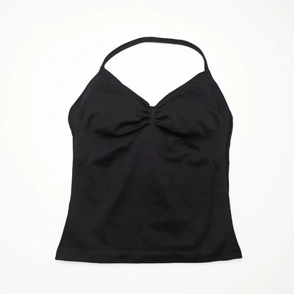 NCLAGEN Impact Longline Strappy Sports Top – Women's Yoga Vest, Open Back Gym Bra for Running & Workout