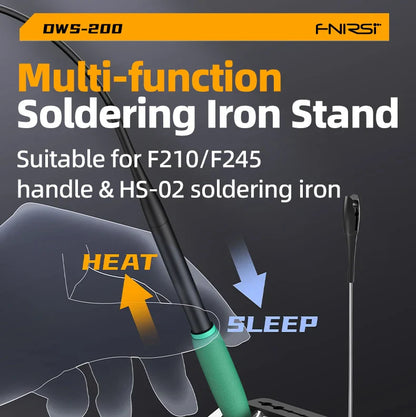 FNIRSI DWS-200 200W Power Soldering Iron Station | C210 C245 Handle for Electronic Welding & Rework