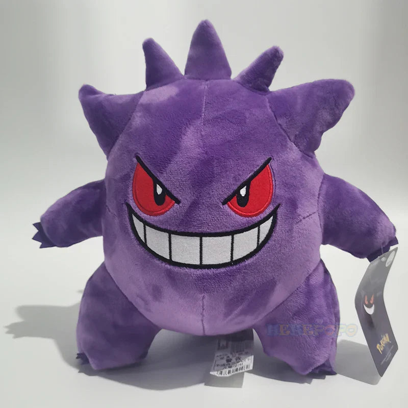 Original Pokémon Gengar Plush 24cm – Cute Pikachu Soft Stuffed Toy Doll for Kids Birthday Gift