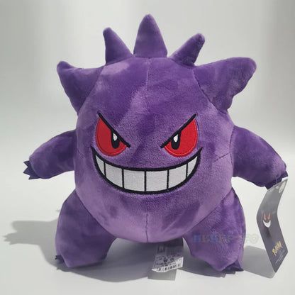 Original Pokémon Gengar Plush 24cm – Cute Pikachu Soft Stuffed Toy Doll for Kids Birthday Gift