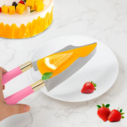 Stainless Steel Cake Slicer & Triangle Cutter Tool – Professional Baking Knife for Home, Bakery & Pastry Chefs