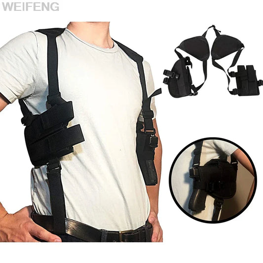 Concealed Carry Shoulder Holster - Adjustable Underarm Pistol Holster for Glock 17/19/22, Beretta M9, PX4, P226