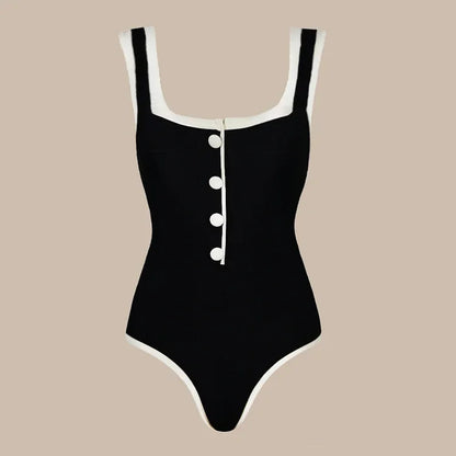 2025 Women’s 2-Piece Floral Print Swimsuit – High-End Ruffle Design, Slimming One-Piece Holiday Swimwear