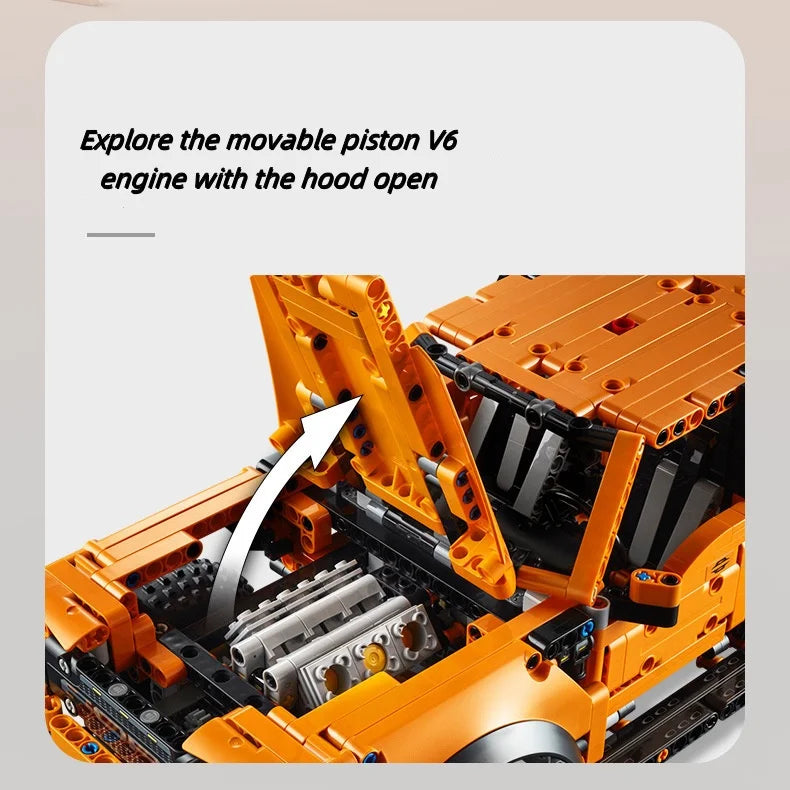 2024 New 1379PCS F-150 Truck Car Building Blocks – Off-Road Pickup Bricks MOC 42126 Toy for Kids, Boys Birthday Gifts
