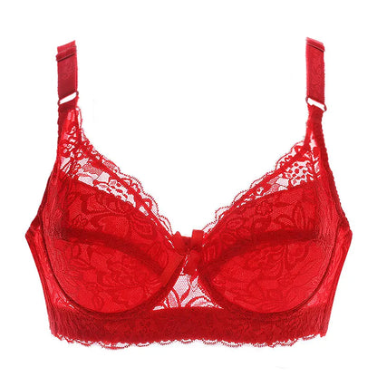 Women’s Plus Size Lace Push-Up Bralette – Sexy Support Bra for 80CD–105CD (42D–46D) Comfortable Intimates Lingerie