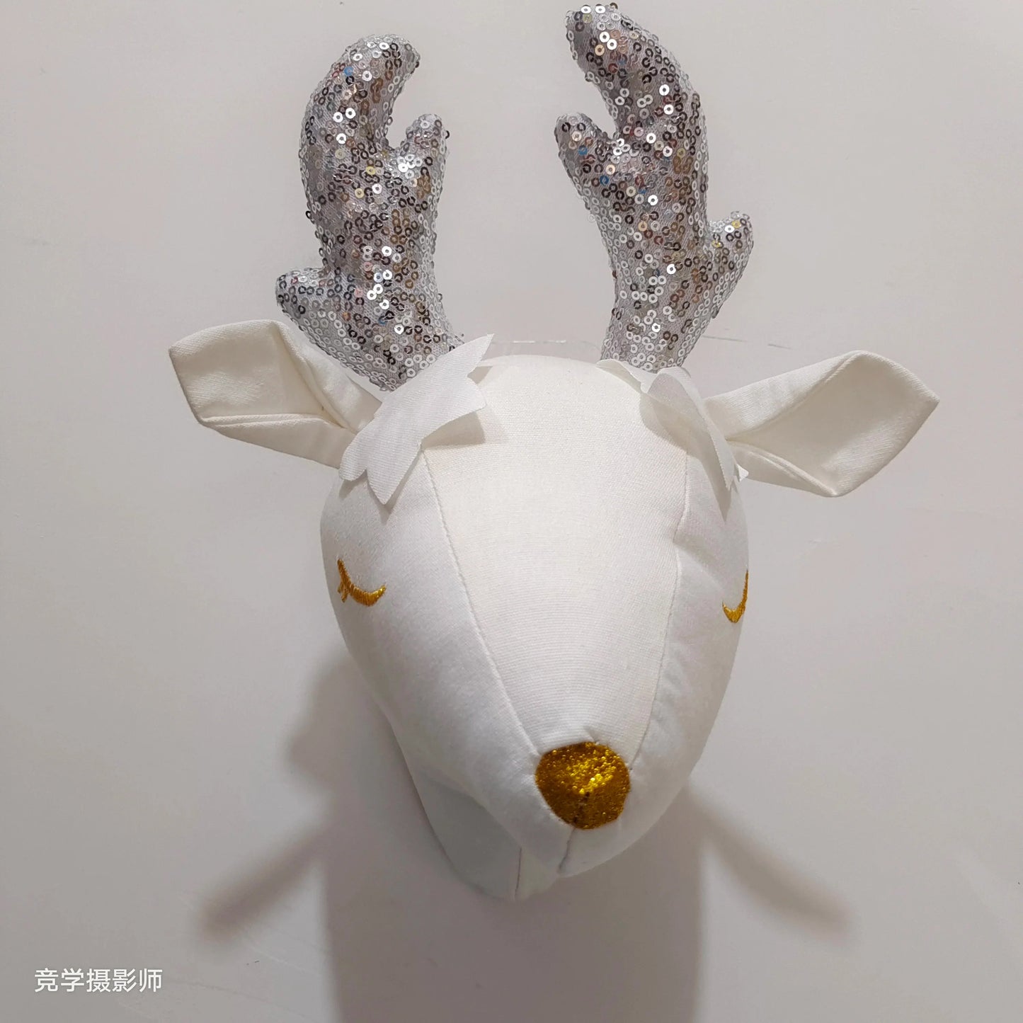 Handmade 3D Felt Animal Heads — Elephant & Swan Wall Hanging Decor for Nursery & Kids’ Bedroom