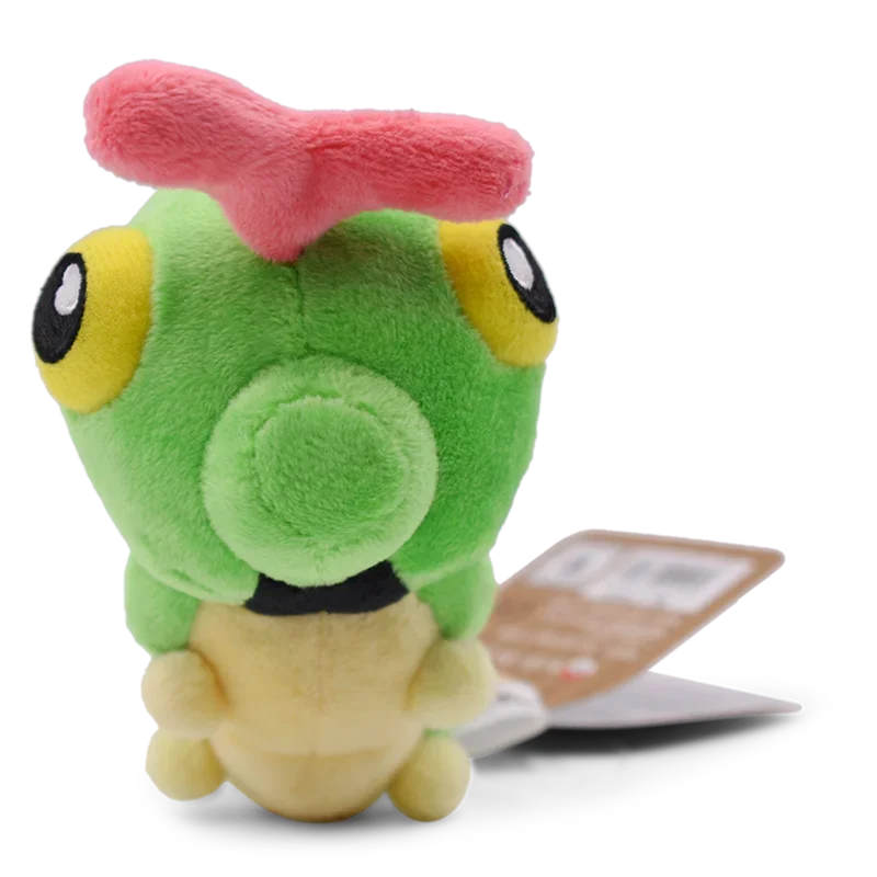 Caterpillar Green Plush Toy, Stuffed Animal, All Star Collection, 5-Inch Birthday Gift for Kids Boys & Girls, Decor