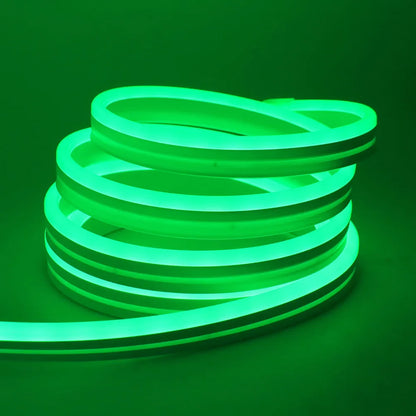 EU Plug DC24V RGB Neon LED Strip – 3535 Bluetooth Music Sync Waterproof Rope Light, 5-30M for Indoor & Outdoor Decor