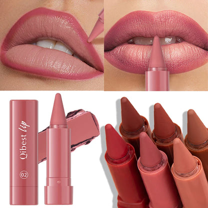 Twist-Up Lip Liner & Lipstick Pen – Multipurpose Velvet Matte Waterproof Lip Contour & Powder Blusher Rouge Makeup