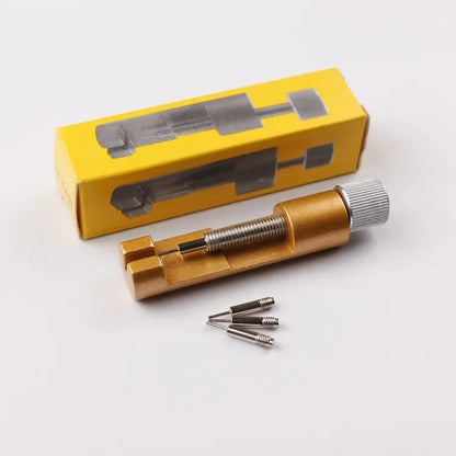 Metal Watch Strap Link Pin Remover Tool — Watch Repair Kit with 3 Extra Pins for Watchmakers