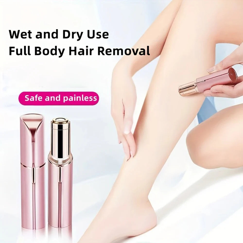 Women’s Facial Hair Remover — Painless Rechargeable Electric Shaver for Lip, Chin & Arms