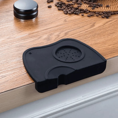 Silicone Espresso Tamper Mat - Anti-Skid Coffee Tamping Corner Pad for Baristas, Durable Coffeeware Tool Holder