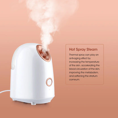 Nano Ionic Facial Steamer - Hot Mist Home Sauna Spa Humidifier for Women and Men, Moisturizing & Pore Unclogging