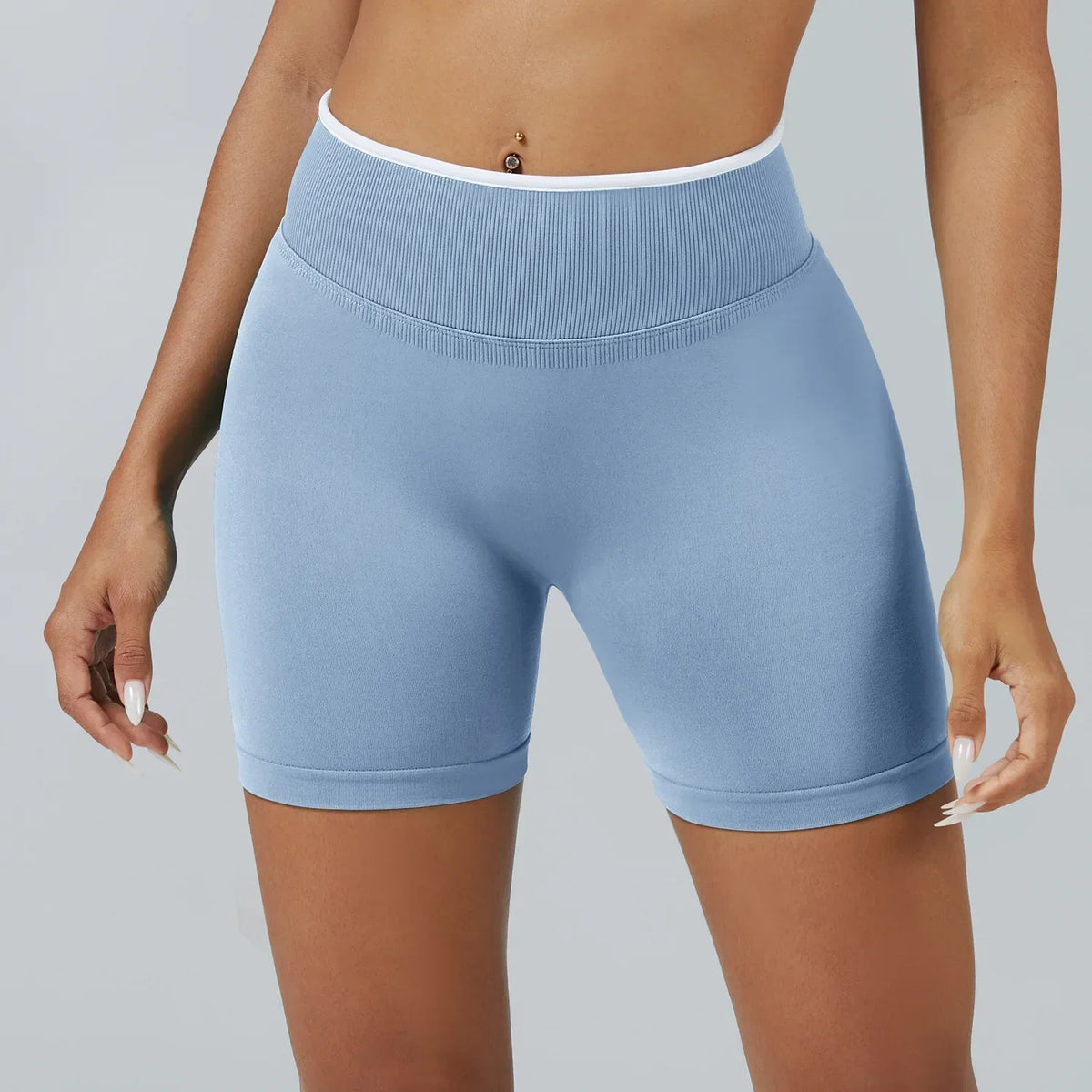 Women’s High Waist Seamless Yoga Shorts – Quick Dry Breathable Gym Fitness Sportswear Training Shorts