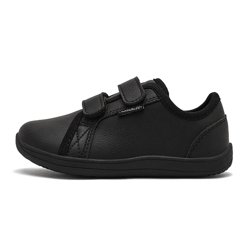 HOBIBEAR Kids Barefoot Shoes – Wide Toe Minimalist Sneakers for Boys & Girls, Lightweight, Hook Loop, Artificial Leather