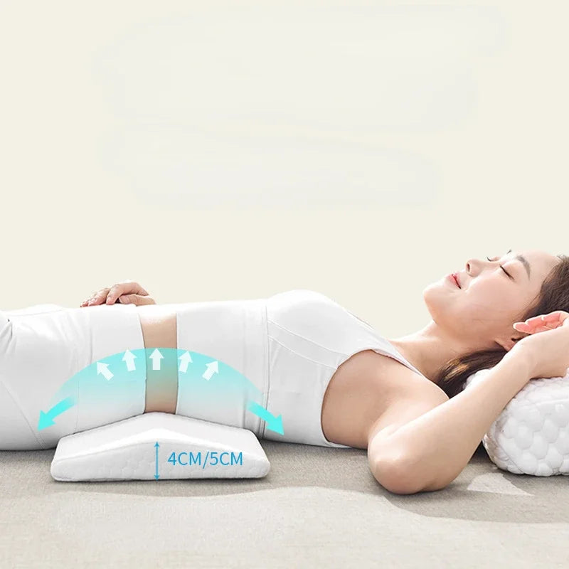 Memory Foam Lumbar Pillow for Pregnant Women — Orthopedic Triangle Waist & Back Support Cushion with Slow-Rebound Comfort and Pain Relief