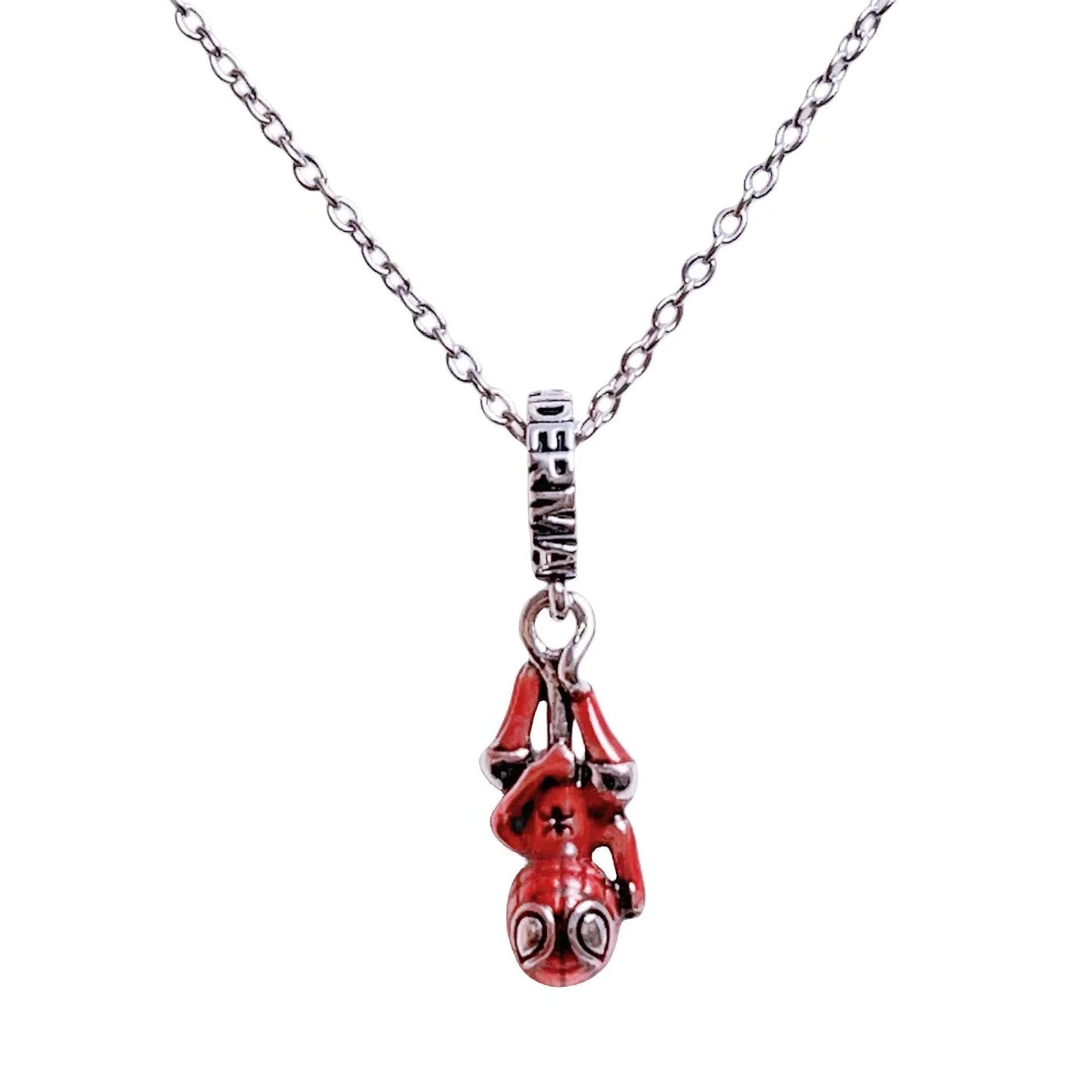 New Spider-Man Superhero Pendant Necklace – Spider Battle Uniform Jewelry Gift for Fans & Christmas