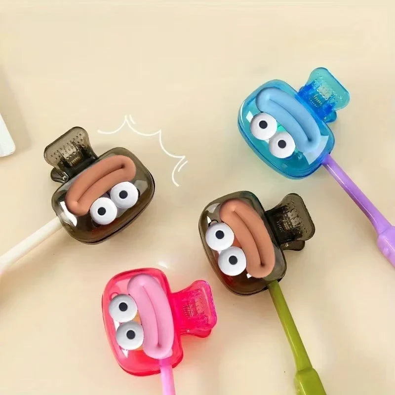 1/4PCS Toothbrush Covers - Portable Travel Toothbrush Head Protectors & Bathroom Storage Caps