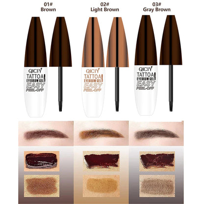 Long-Lasting 3-Day Tattoo Eyebrow Gel Cream – Easy Peel-Off, Smudge-Proof, Sweat-Resistant Waterproof Cosmetic