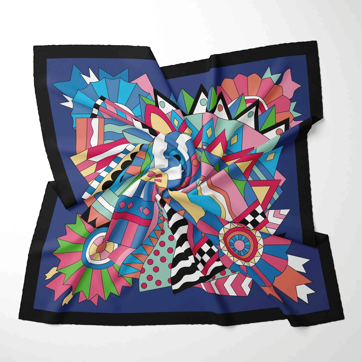 70x70cm Chiffon Square Scarf - 2025 Printed Foulard Neck & Hair Fashion Accessory for Women