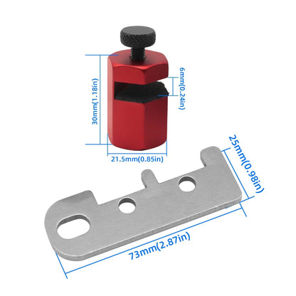 Square Auxiliary Clamp Stair Gauge | Framing Square Attachment Jigs | Aluminum Alloy Square Clamp