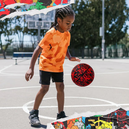 Premium Outdoor Rubber Basketball – Sizes 4/5/6/7 for Training, Adult & Youth Sports, Professional Game Ball