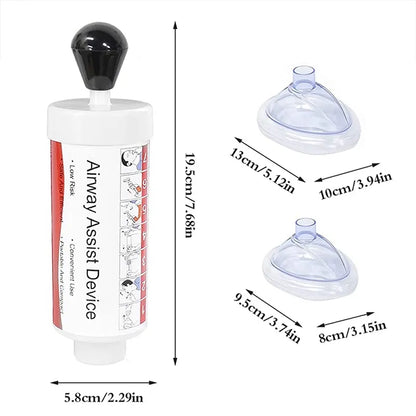 Upgrade Portable Anti-Choking Device - Essential Emergency Life-Saving Suction Vac for First Aid - Suitable for Kids and Adults